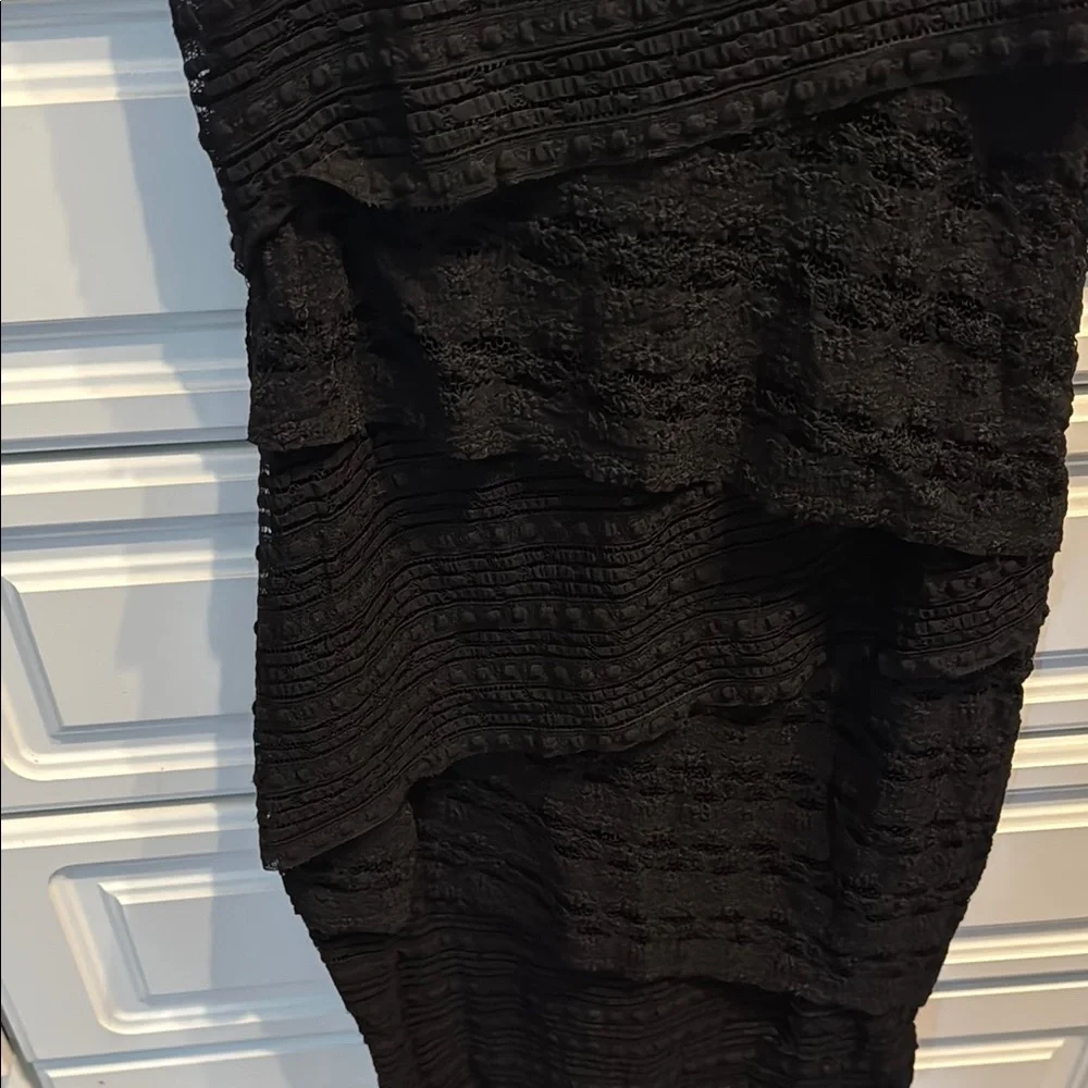 Little black Dress Anthropologie Bailey 44 Ines Column Lace Dress small - Picture 7 of 9